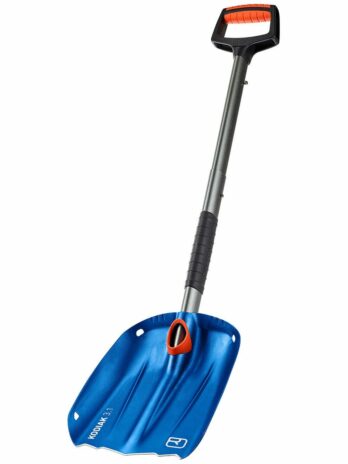 Sturdy Shovel Features a Telescopic, Non-Slip Rubberized Surface – Blue – Ortovox Kodiak Shovel