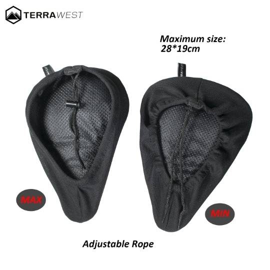 TerraWest Gel Bike Seat Cushion + Rain Cover