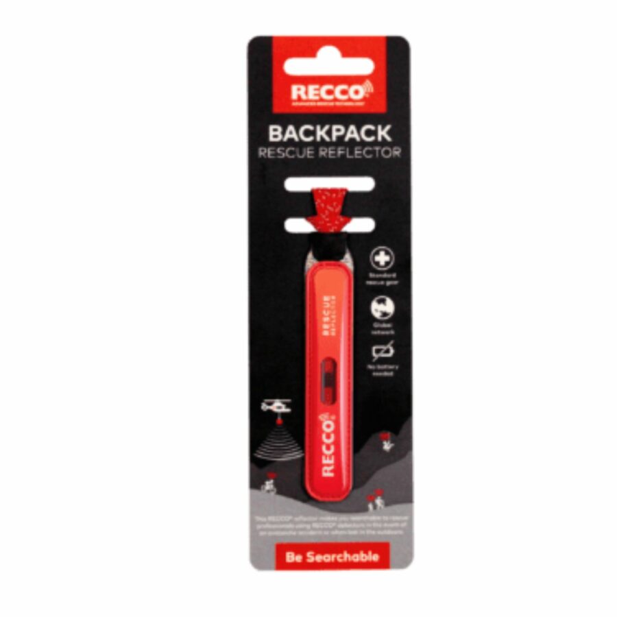 Recco Backpack Reflector - Red